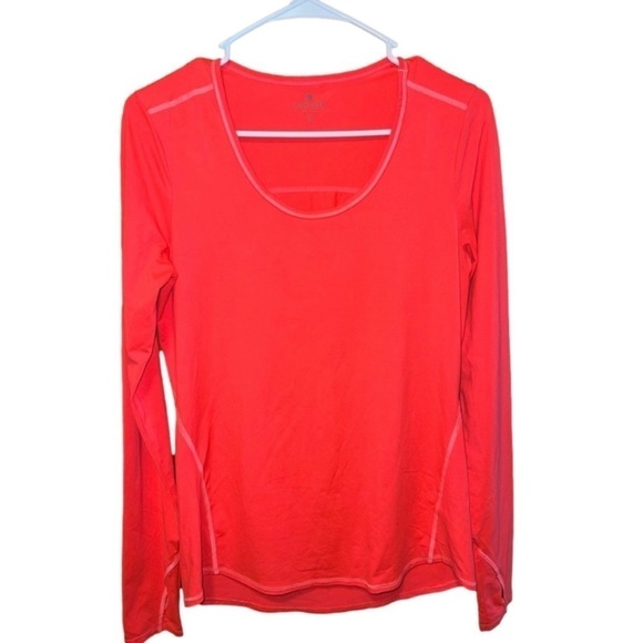 Athleta Coral Long Sleeve Chi Top - Small, Women’s - Picture 1 of 8